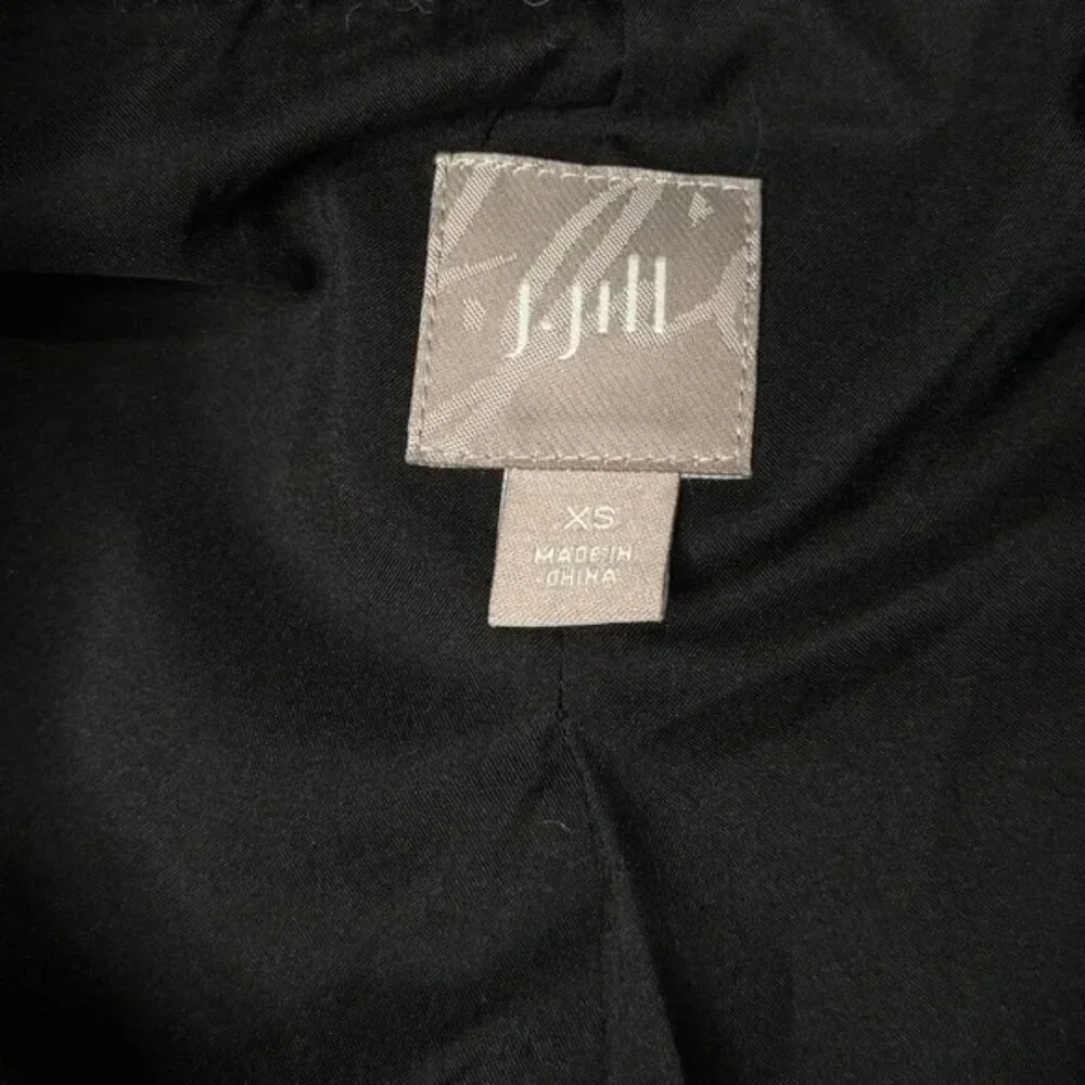 J.Jill Women Wool Alpaca Double Breasted Coat Jacket Gray Lined Button Up - XS - Picture 6 of 7